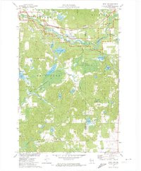 BEAN LAKE, WI HISTORICAL MAP GEOPDF 7.5X