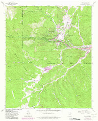 RUIDOSO, NM HISTORICAL MAP GEOPDF 7.5X7.
