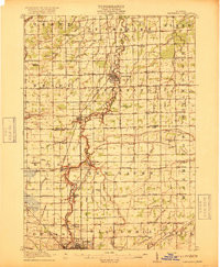 CHESANING, MI HISTORICAL MAP GEOPDF 15X1