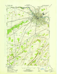 WATERTOWN, NY HISTORICAL MAP GEOPDF 7.5X