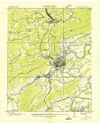 HARRIMAN, TN HISTORICAL MAP GEOPDF 7.5X7