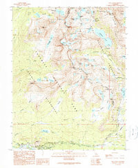 TIOGA PASS, CA HISTORICAL MAP GEOPDF 7.5