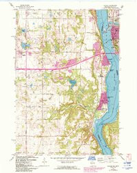 HUDSON, WI-MN HISTORICAL MAP GEOPDF 7.5X