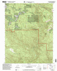 BUCKHORN PEAK, CA HISTORICAL MAP GEOPDF
