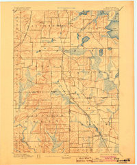 EVENSVILLE, WI HISTORICAL MAP GEOPDF 15X