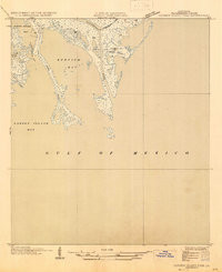 GARDEN ISLAND PASS, LA HISTORICAL MAP GE