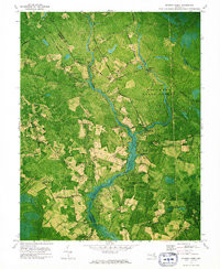 DIVIDING CREEK, MD HISTORICAL MAP GEOPDF