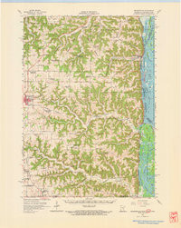 BROWNSVILLE, MN-WI-IA HISTORICAL MAP GEO