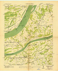 LITTLE CYPRESS, KY-IL HISTORICAL MAP GEO