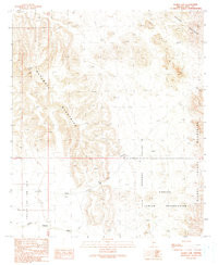 BURRO GAP, AZ HISTORICAL MAP GEOPDF 7.5X