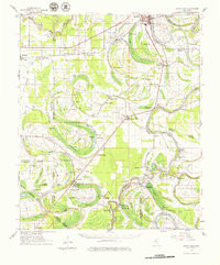 MOSSY LAKE, MS HISTORICAL MAP GEOPDF 15X