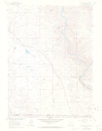 ELKHORN POINT, WY-CO HISTORICAL MAP GEOP