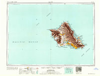 OAHU, HI HISTORICAL MAP GEOPDF 1X2 GRID