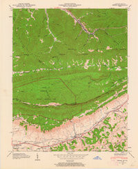 EWING, VA-KY HISTORICAL MAP GEOPDF 7.5X7