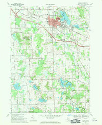 HOWELL, MI HISTORICAL MAP GEOPDF 7.5X7.5