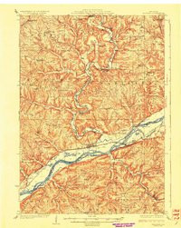 WAUZEKA, WI HISTORICAL MAP GEOPDF 15X15