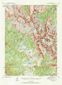 MOUNT BONNEVILLE, WY HISTORICAL MAP GEOP