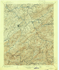 ROOM MOUNTAIN, TN-NC HISTORICAL MAP GEOP