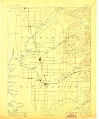 LODI, CA HISTORICAL MAP GEOPDF 30X30 GRI