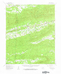 BATES, AR-OK HISTORICAL MAP GEOPDF 15X15