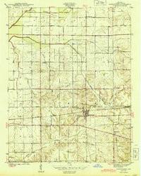 MONTGOMERY, IN HISTORICAL MAP GEOPDF 7.5