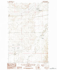 BOWDOIN, MT HISTORICAL MAP GEOPDF 7.5X7.