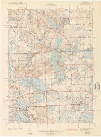 CLARKSTON, MI HISTORICAL MAP GEOPDF 7.5X