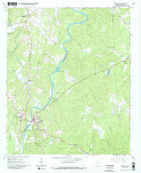 FRANKLIN, GA HISTORICAL MAP GEOPDF 7.5X7
