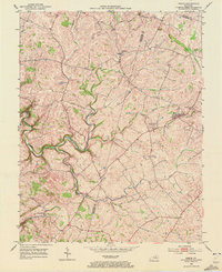 KEENE, KY HISTORICAL MAP GEOPDF 7.5X7.5