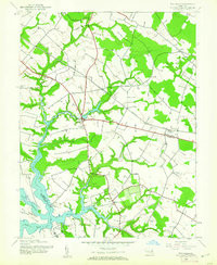 WYE MILLS, MD HISTORICAL MAP GEOPDF 7.5X