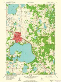 DETROIT LAKES, MN HISTORICAL MAP GEOPDF