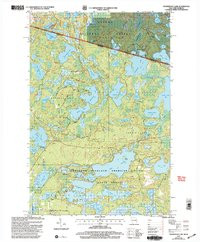 TENDERFOOT LAKE, WI-MI HISTORICAL MAP GE