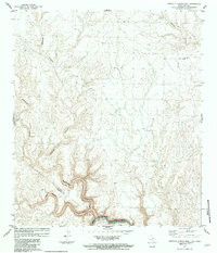 CANDILLA CANYON EAST, TX HISTORICAL MAP