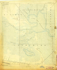 LAC DES ALLEMANDS, LA HISTORICAL MAP GEO