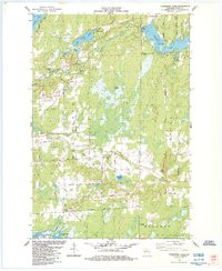 CRANBERRY LAKE, WI HISTORICAL MAP GEOPDF