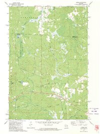 DUNBAR, WI HISTORICAL MAP GEOPDF 7.5X7.5