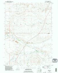 MERIDEN, WY HISTORICAL MAP GEOPDF 7.5X7.