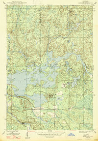 KIERNAN, MI HISTORICAL MAP GEOPDF 7.5X7.
