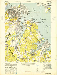 CURTIS BAY, MD HISTORICAL MAP GEOPDF 7.5