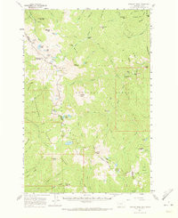 STRAIGHT PEAK, MT-ID HISTORICAL MAP GEOP
