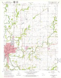 COFFEYVILLE EAST, KS HISTORICAL MAP GEOP