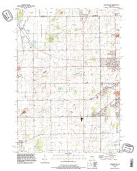 OSHKOSH NE, WI HISTORICAL MAP GEOPDF 7.5