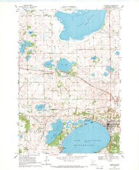 GLENWOOD, MN HISTORICAL MAP GEOPDF 7.5X7