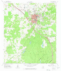 HUNTSVILLE, TX HISTORICAL MAP GEOPDF 7.5