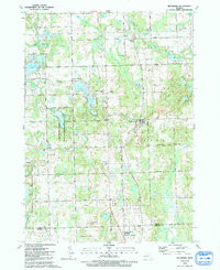 METAMORA, MI HISTORICAL MAP GEOPDF 7.5X7