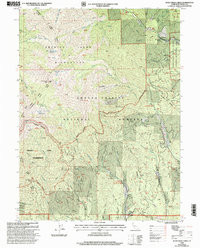 RUSH CREEK LAKES, CA HISTORICAL MAP GEOP