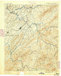 ROOM MOUNTAIN, TN-NC HISTORICAL MAP GEOP