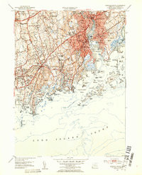 NORWALK SOUTH, CT-NY HISTORICAL MAP GEOP