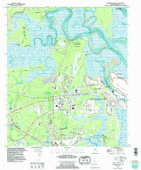 HARRIETTS BLUFF, GA HISTORICAL MAP GEOPD