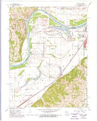 HALLS, MO-KS HISTORICAL MAP GEOPDF 7.5X7